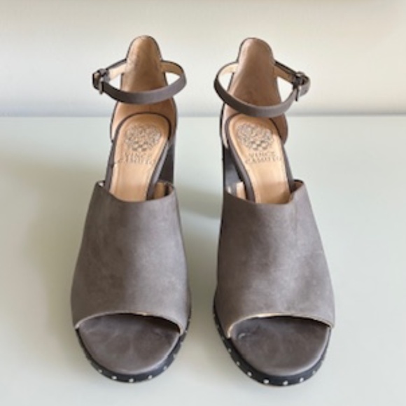 Vince Camuto Grey Suede Sandals with Wrap Around Strap - Size 7.5 - Picture 2 of 4